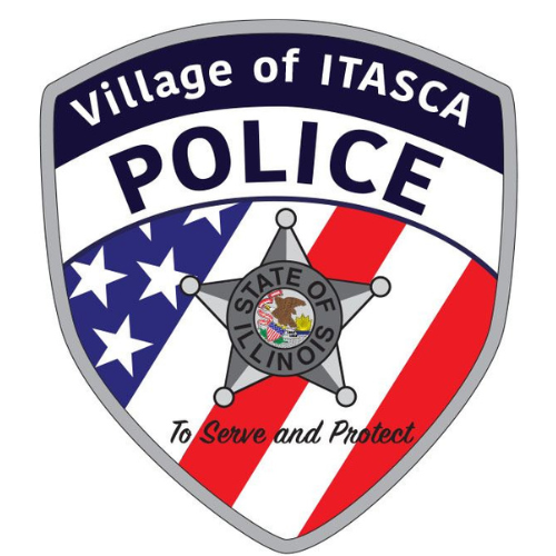 Village of Itasca Police badge, State of Illinois, To Serve and Protect
